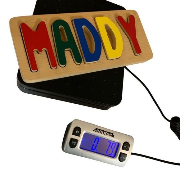 Personalized Maddy 5 Piece‎ Wooden Puzzle Letters Learning Names Colorful Sturdy - Picture 5 of 5